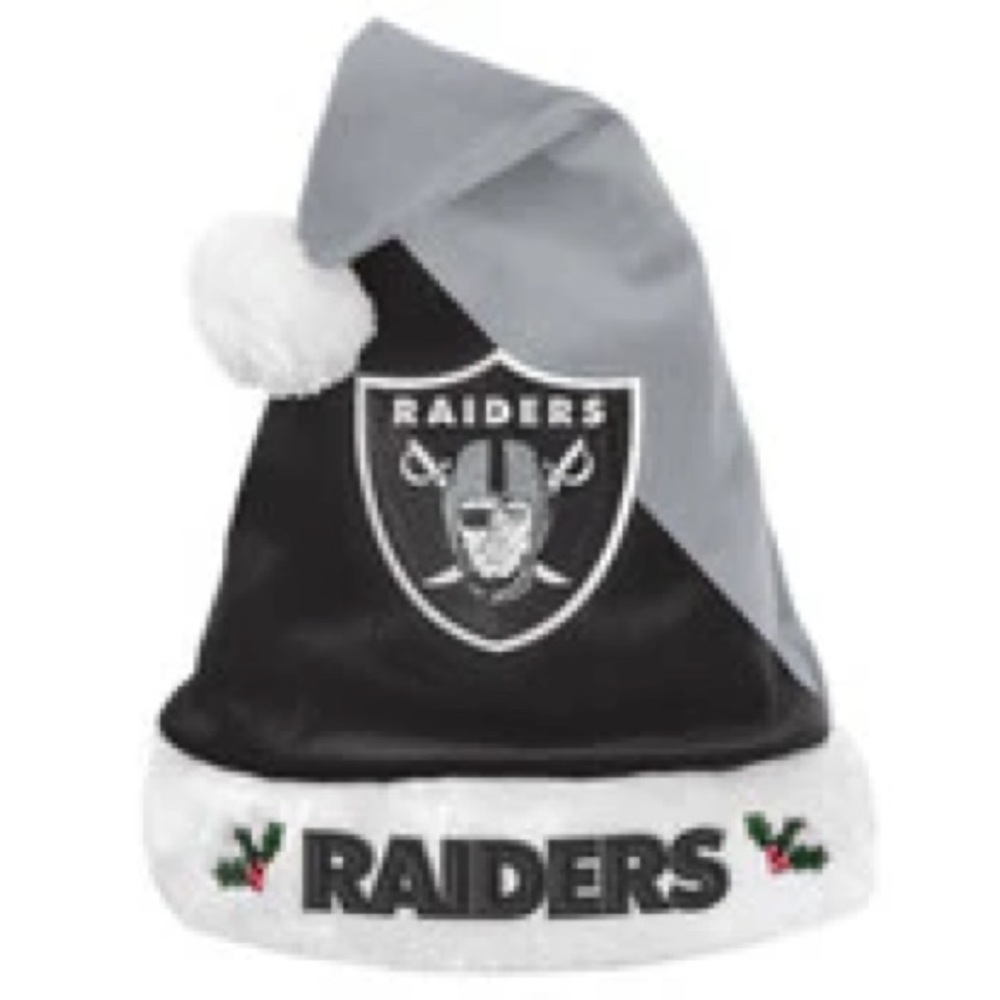 Las Vegas Raiders Basic Santa Hat